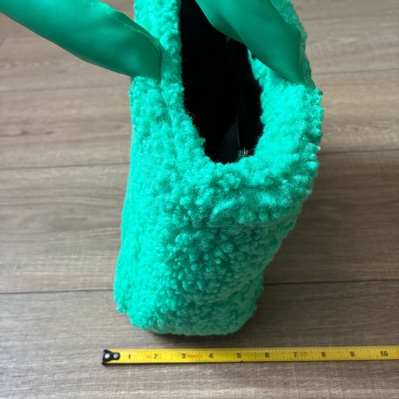 Topshop Recycled Green Quilted Tote Bag - Picture 6 of 9